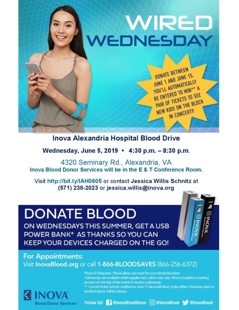 InovaAlexHospital 20190605 Flyer - Inova Blood Donor Services