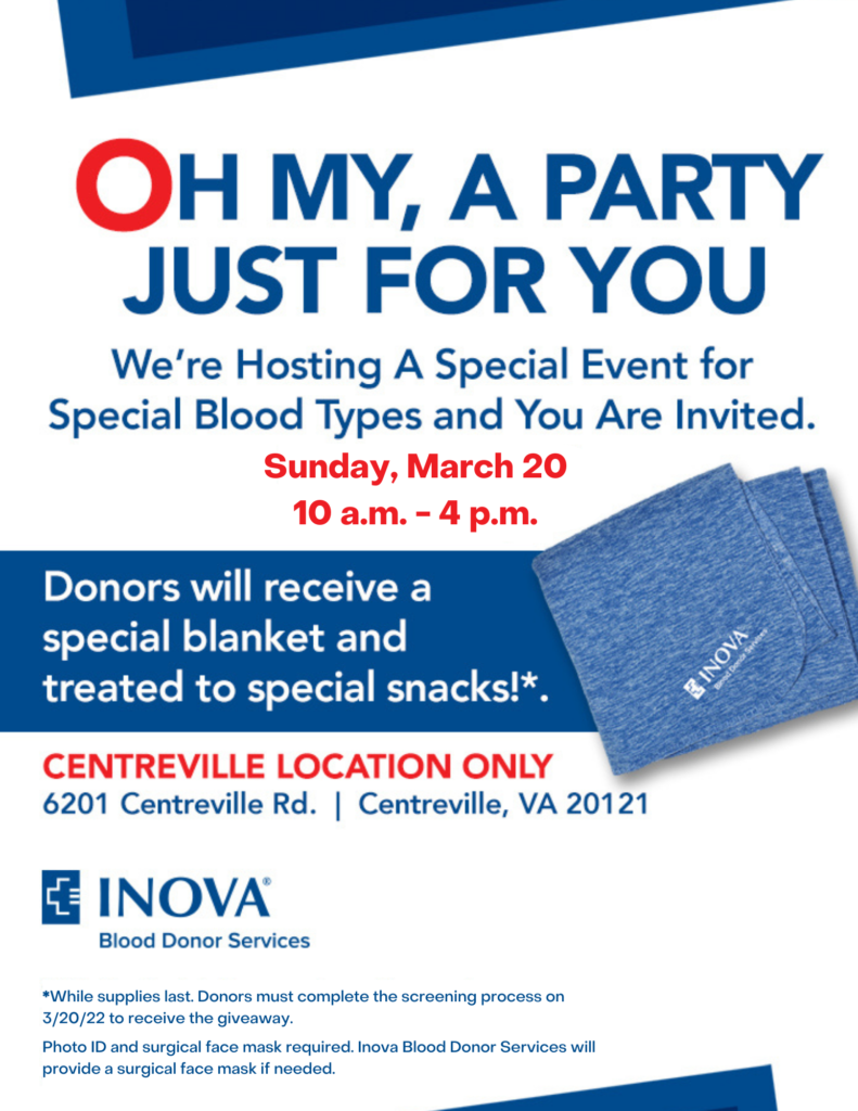 Washington Nationals 2023 Blood Drives! - Inova Blood Donor Services